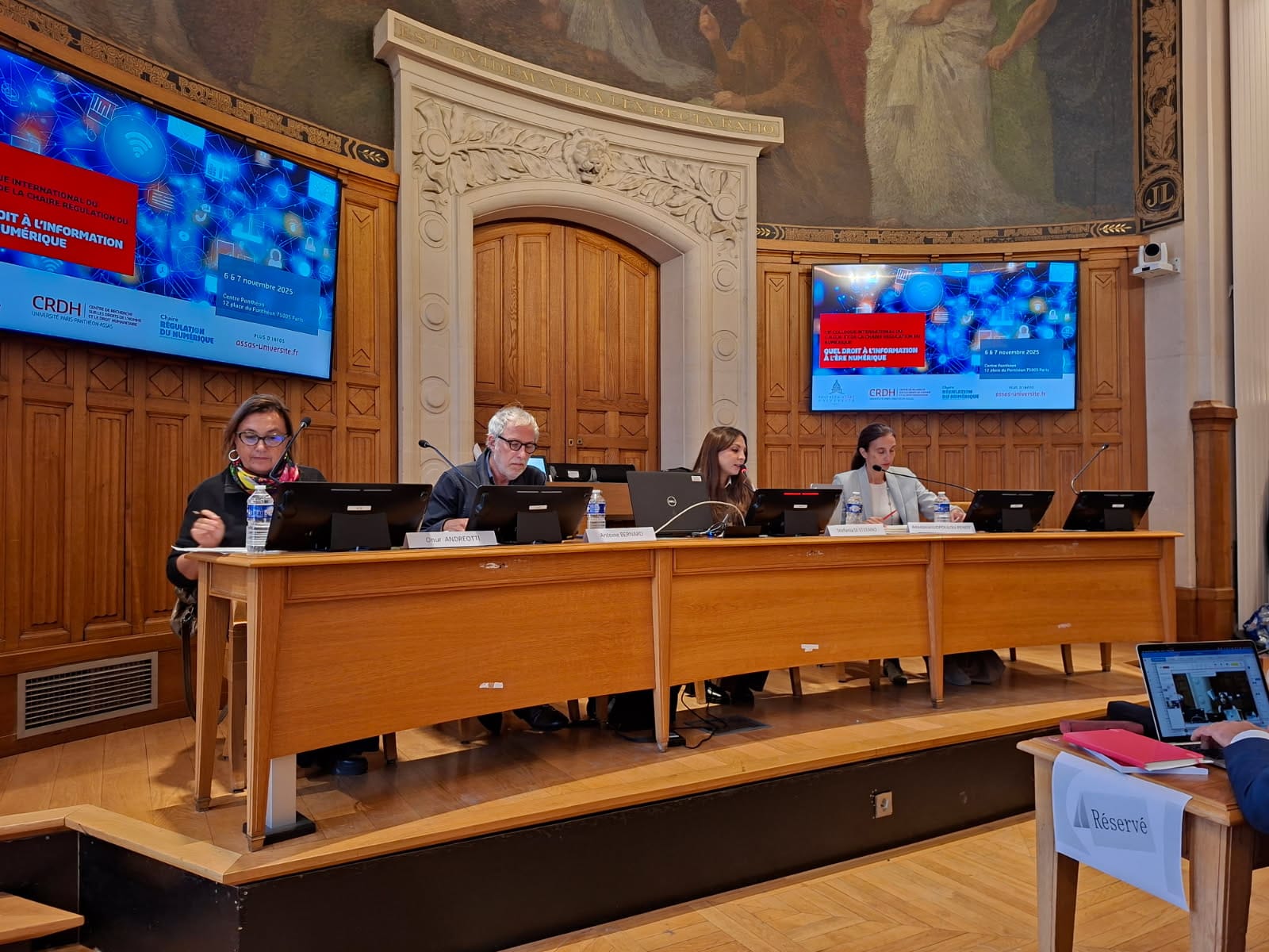 19ème colloque du C.R.D.H et de la Chaire régulation du numérique : « Quel droit à l'information à l'ère du numérique ? »