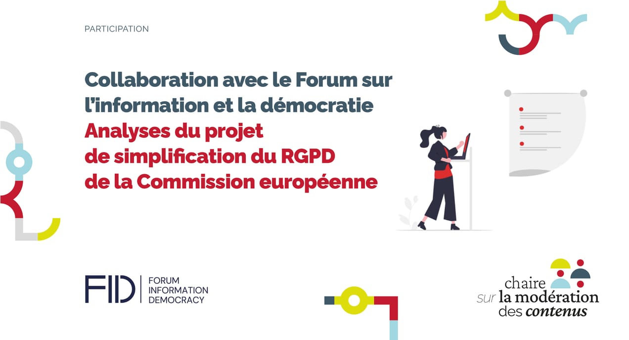 Collaboration avec le Forum sur l'information et la démocratie sur le RGPD