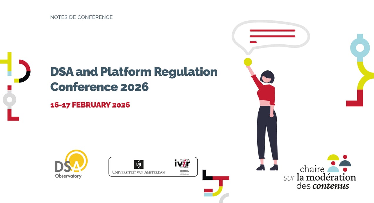 Slide of the Conference title, logos and a woman holding a text bubble