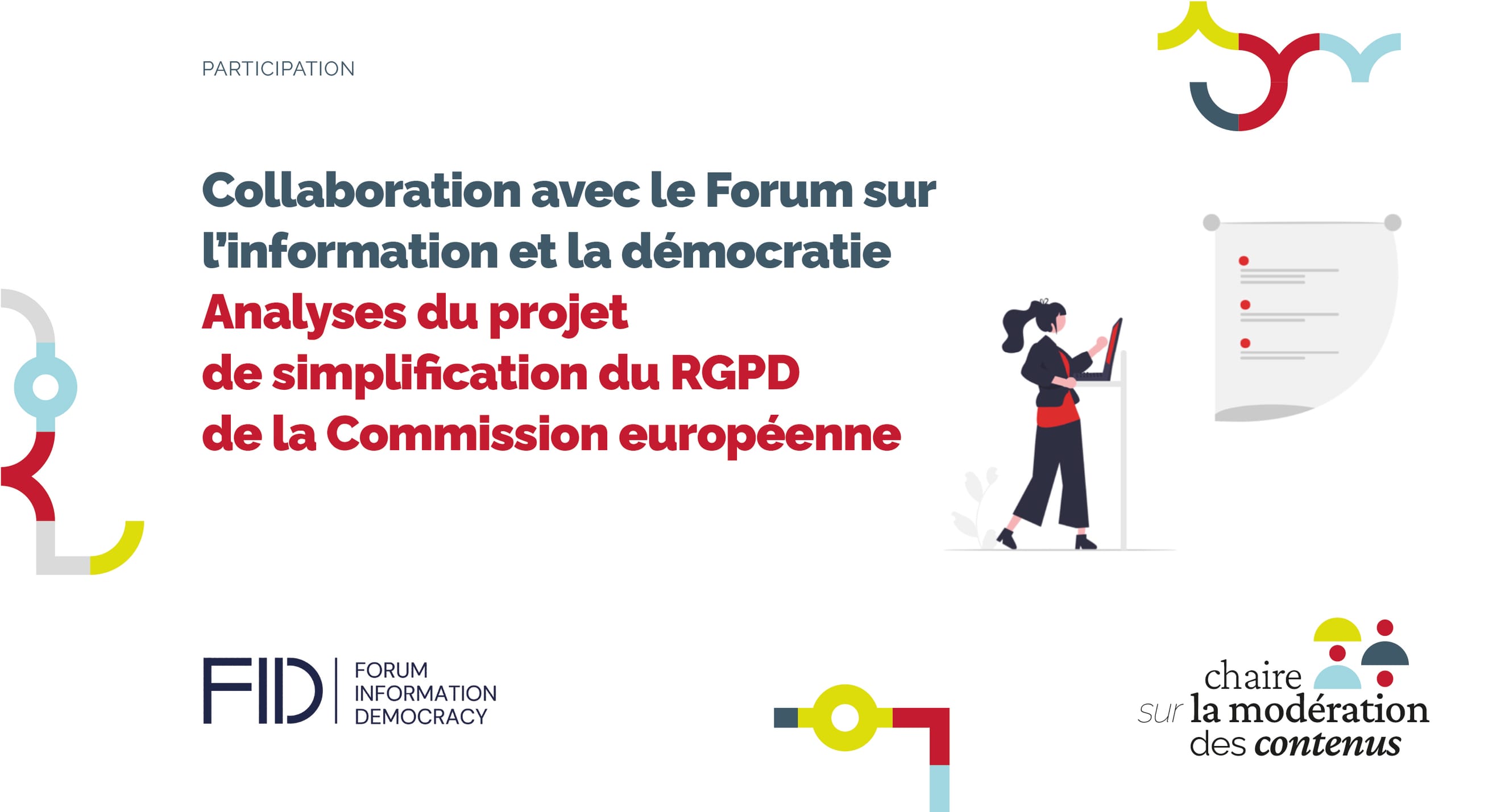 Collaboration avec le Forum sur l'information et la démocratie sur le RGPD
